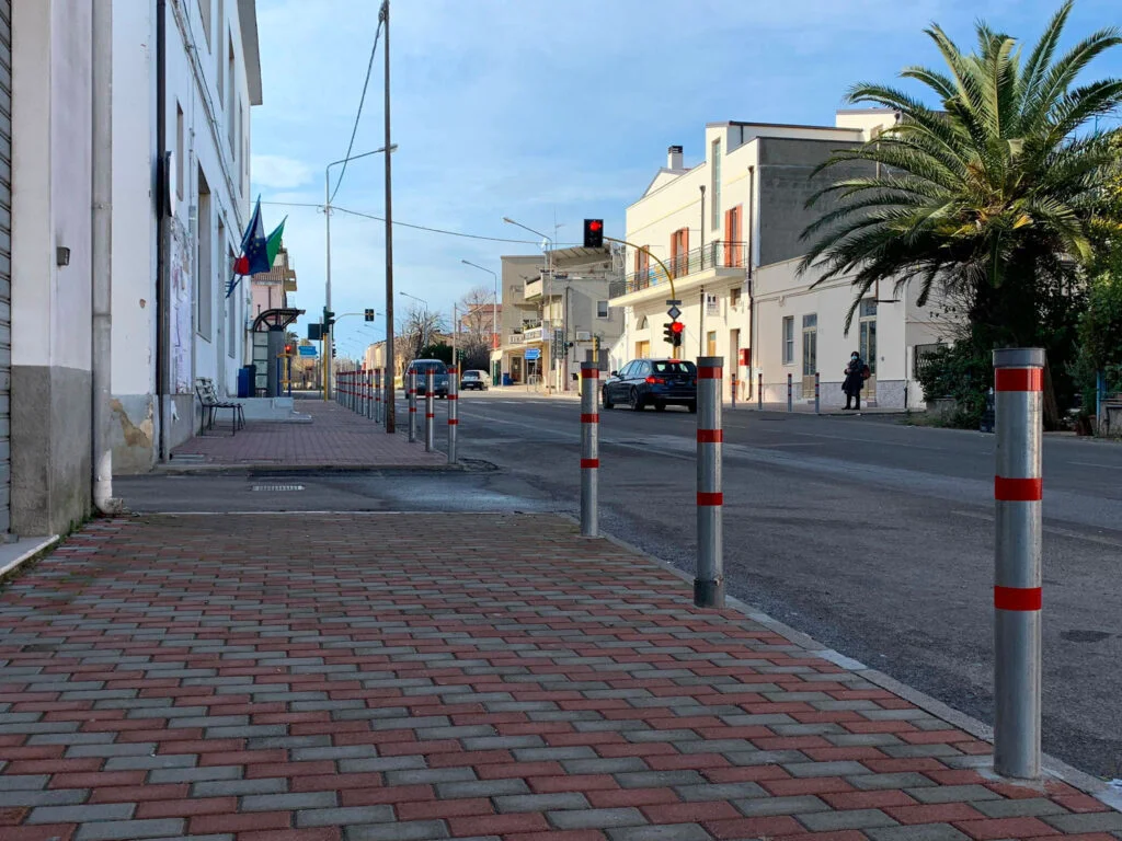 Tinchi di Pisticci: completati i marciapiedi di viale Jonio