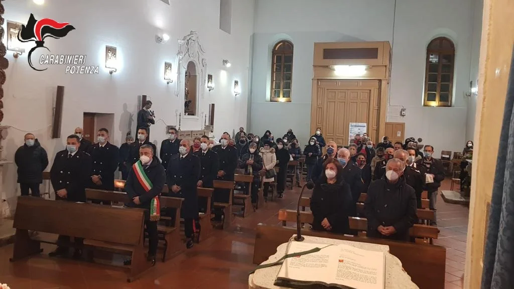 Bella (PZ): Solenne celebrazione religiosa in onore dell’Appuntato dei Carabinieri Donato Fezzuoglio, Medaglia d’Oro al Valor Militare alla Memoria