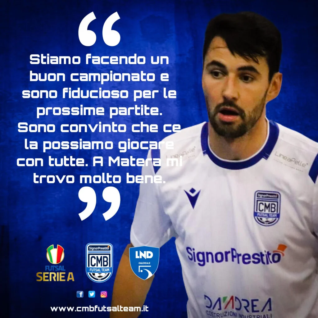 Verso Came Dosson vs CMB Matera, le parole di Neto