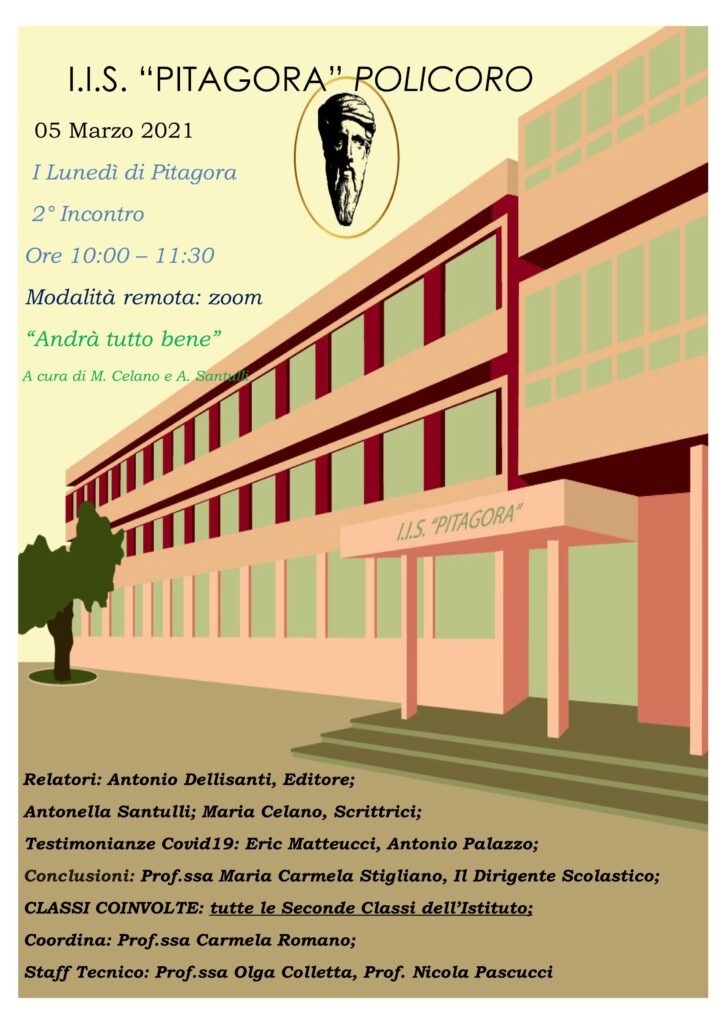 Andrà Tutto Bene: il 5 Marzo a "Il lunedì di Pitagora" IIS Pitagora Policoro