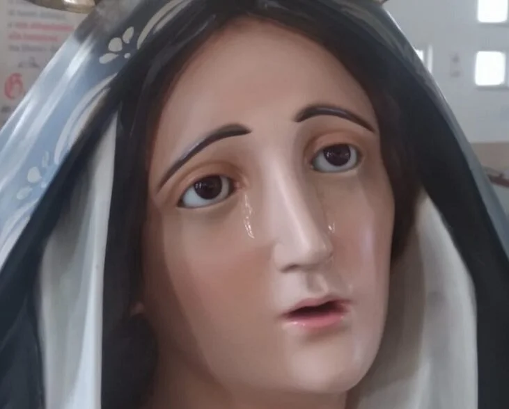 Lacrime sul viso della Madonna a Pisticci Scalo