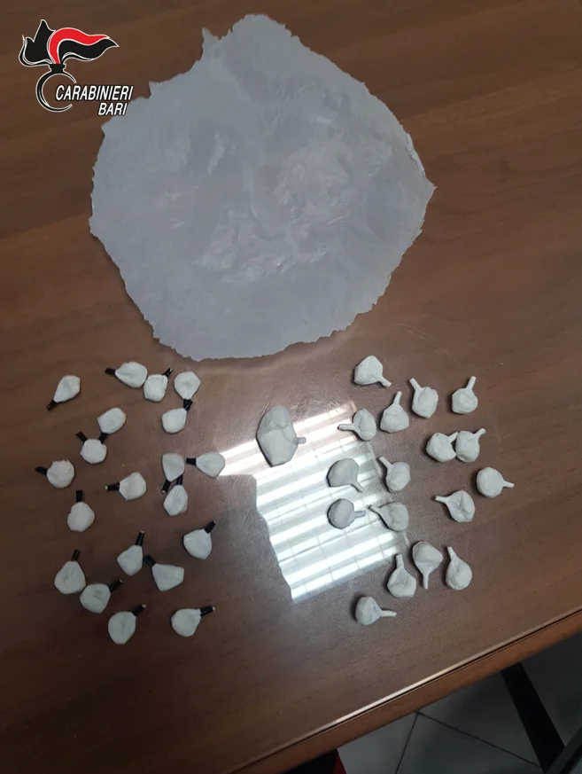 POLIGNANO A MARE, LANCIANO COCAINA IN ACQUA PER SFUGGIRE AI CONTROLLI. ARRESTATI DAI CARABINIERI.