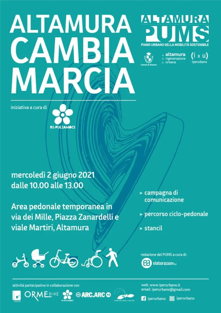 ALTAMURA CAMBIA MARCIA PER UNA NUOVA CULTURA DELLA MOBILITÀ SOSTENIBILE”