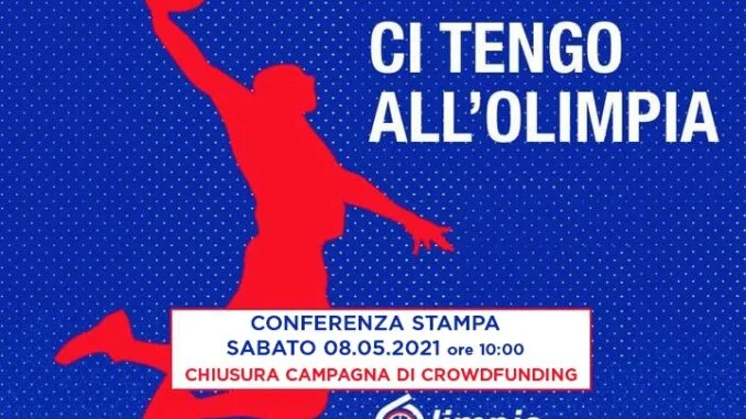 QUASI TERMINATA LA CAMPAGNA DI CROWDFUNDING “CI TENGO ALL’OLIMPIA