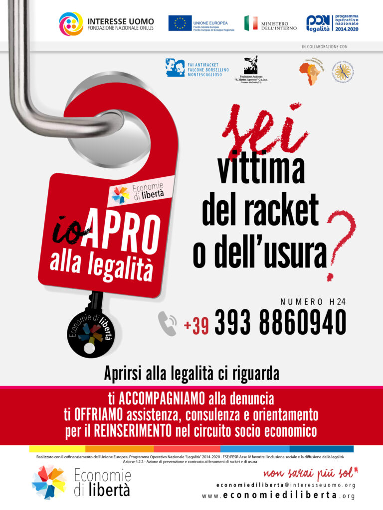 Insieme contro racket e usura: un patto per l’inclusione sociale e la diffusione della legalità. A Scanzano Jonico la firma di un protocollo d’intesa tra Prefettura di Matera e Fondazione ‘Interesse Uomo’.