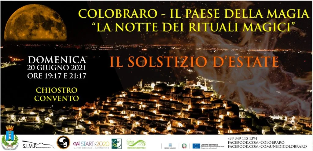 Colobraro: Il Solstizio d'Estate" Domenica 20 Giugno, dalle ore 18 alle ore 24