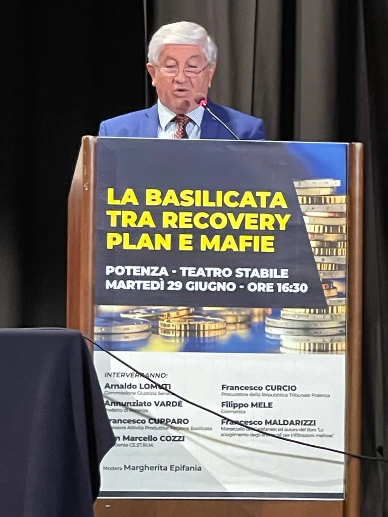 “La Basilicata tra Recovery Plan e mafie”: Assessore Cupparo