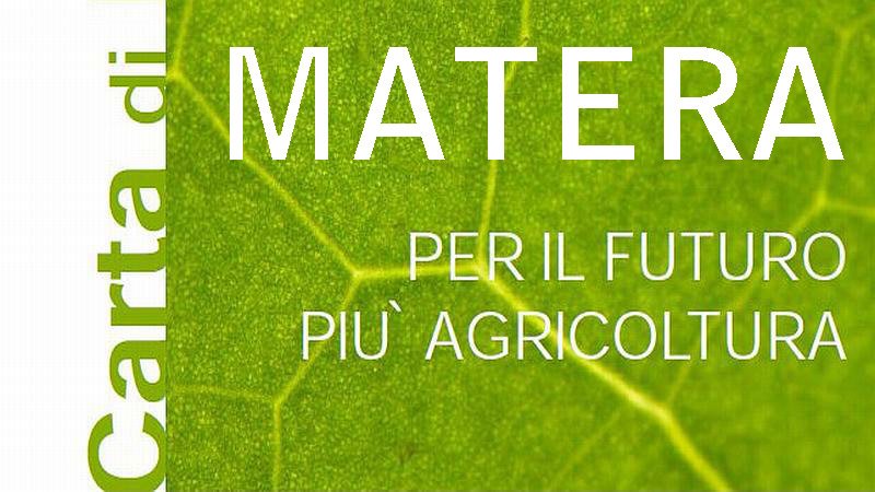 dichiarazione di matera g20: contiene buona parte dei principi della “carta di matera” lanciata dalla cia nel 2011 1 carta di matera cia radiolaser news matera potenza puglia basilicata