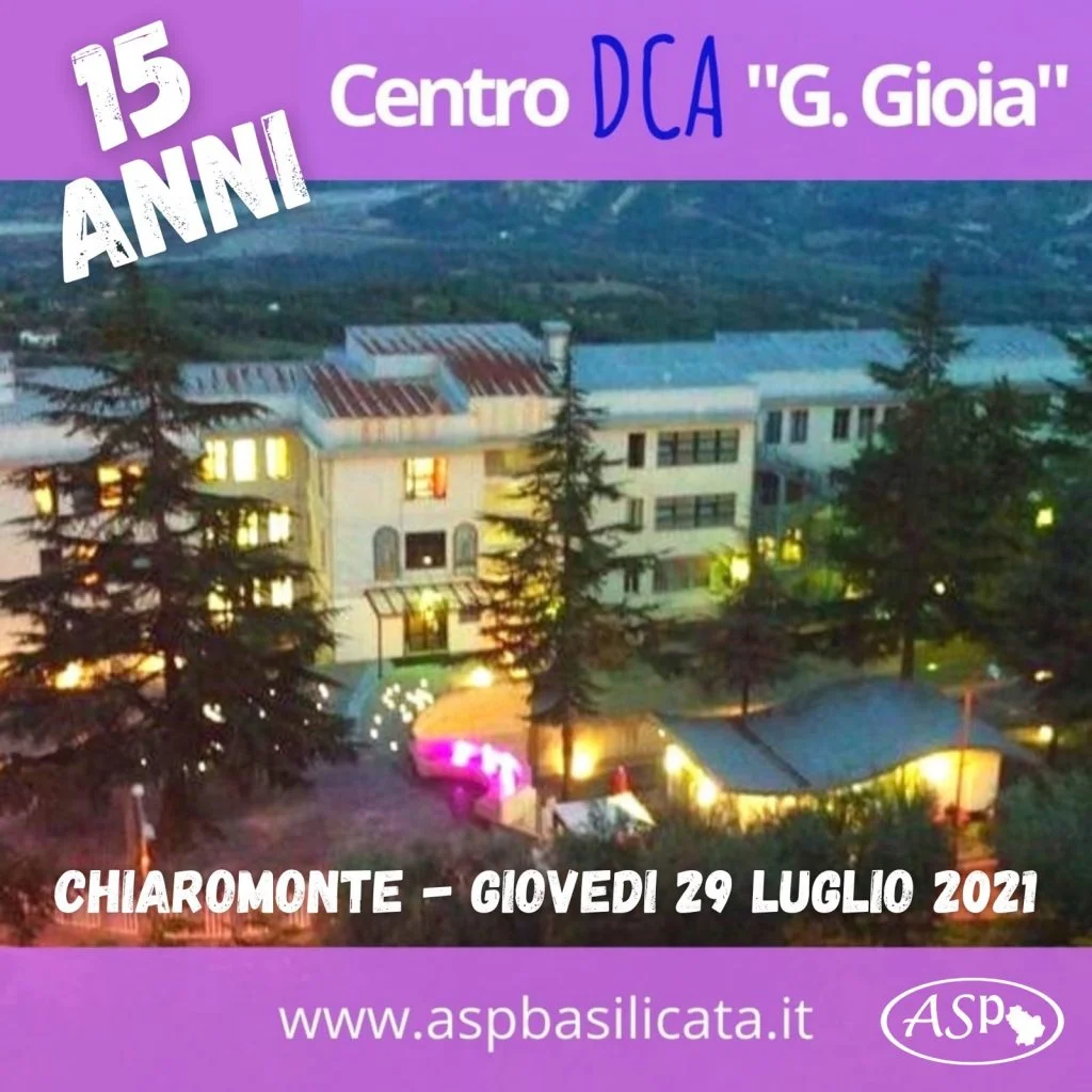 Il Centro DCA “G. Gioia” dell’Asp Basilicata compie 15 anni di attività