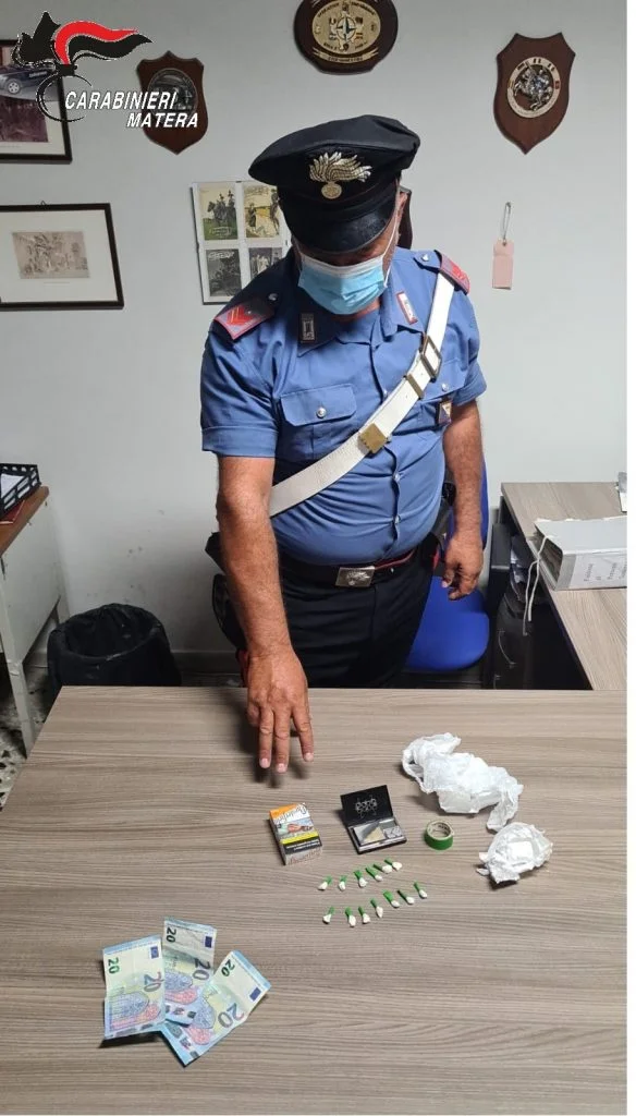 BERNALDA (MT): LOTTA ALLO SPACCIO. I CARABINIERI ARRESTANO 41ENNE DEL POSTO