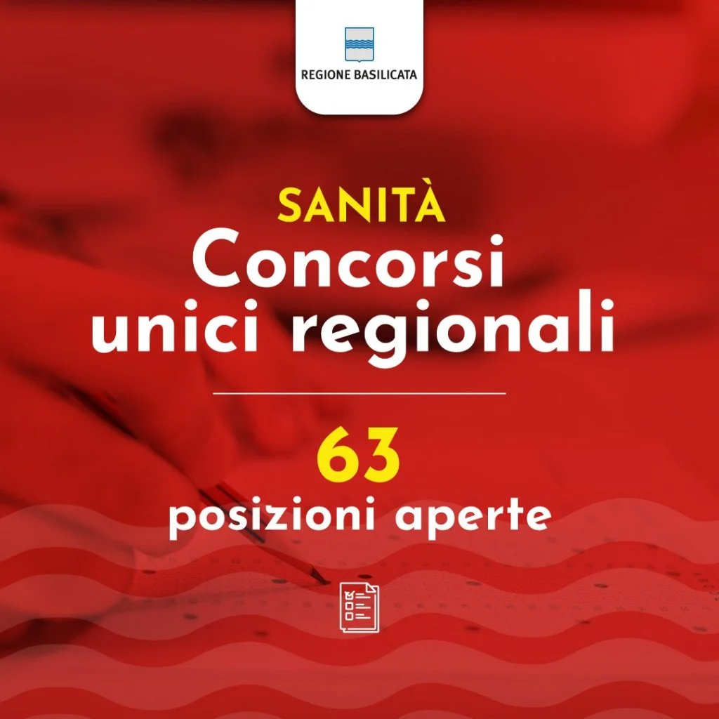 LEONE: “CON CONCORSI UNICI SUBITO 228 NUOVI POSTI DI LAVORO NELLA SANITA’ LUCANA”