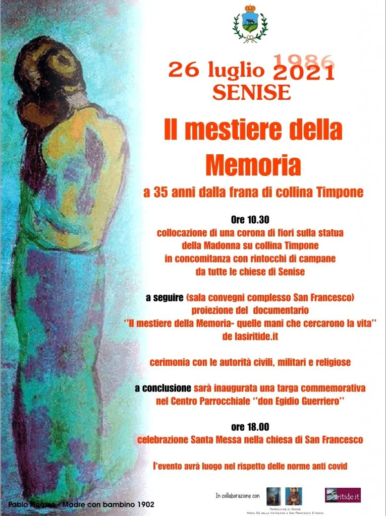 SENISE RICORDA LA TRAGEDIA DI COLLINA TIMPONE NEL 35ESIMO ANNIVERSARIO