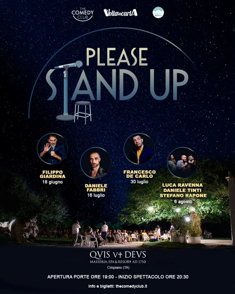 Stand-up comedy, a Crispiano arriva Francesco De Carlo
