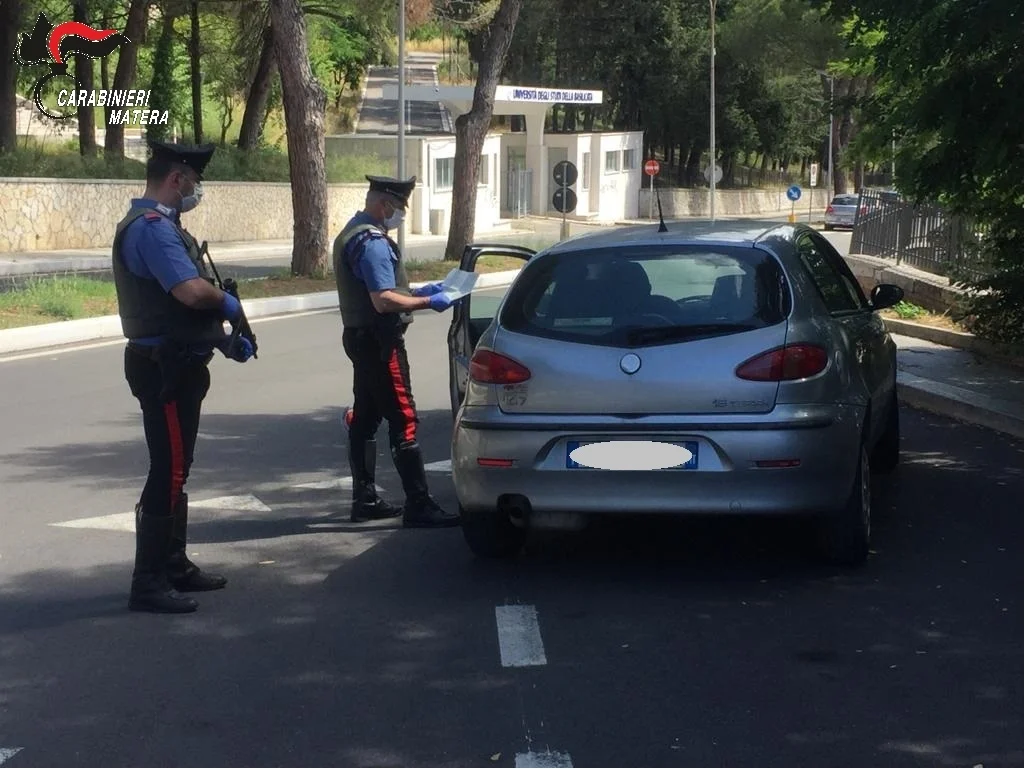 PROVINCIA DI MATERA: INTENSIFICATI I CONTROLLI DEI CARABINIERI NEL FINE SETTIMANA DI FERRAGOSTO