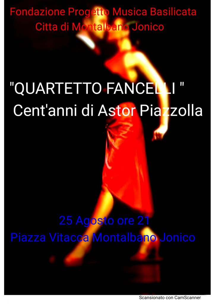 fondazione progetto musica basilicata. il tango protagonista “melanconico ed appassionato” a montalbano jonico 1 fondazione radiolaser news matera potenza puglia basilicata