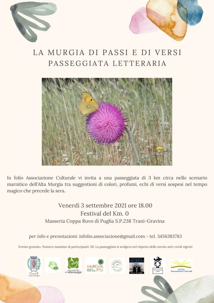 La Murgia di Passi e di Versi. Passeggiata letteraria