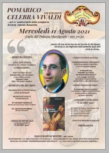 MERCOLEDI 11 AGOSTO POMARICO CELEBRA VIVALDI 2021