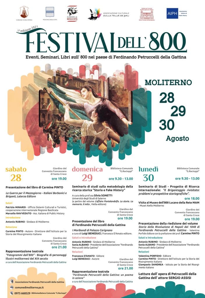 28, 29 e 30 agosto A Moliterno il primo Festival dell'800