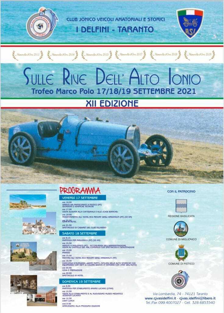 HA FATTO TAPPA A PISTICCI LA XII EDIZIONE DI SULLE RIVE DELL'ALTO IONIO