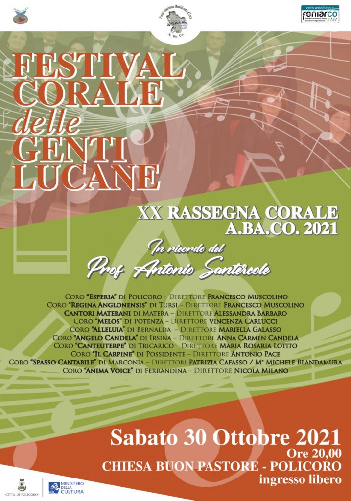 POLICORO OSPITA LA XX RASSEGNA CORALE A.BA.CO.