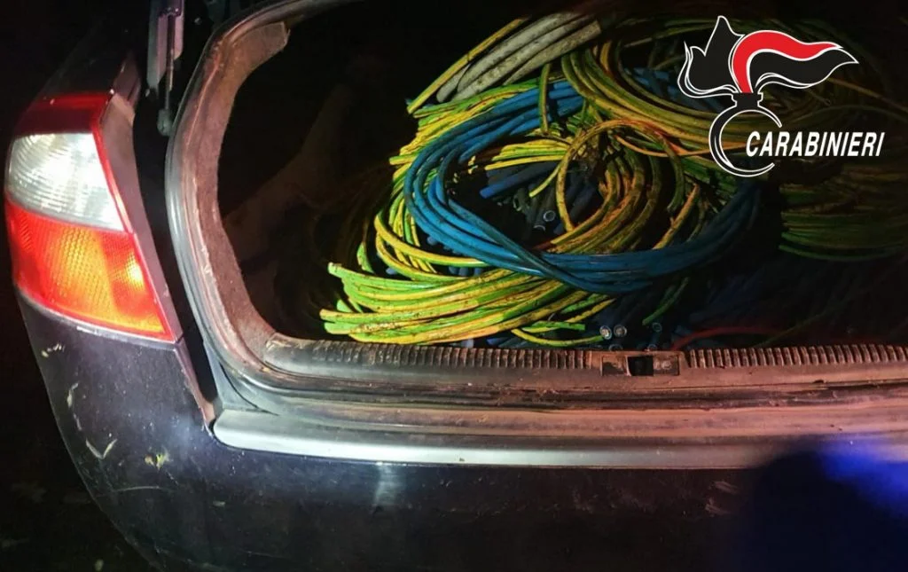 FURTO DI RAME E GASOLIO: I CARABINIERI DI CALITRI E MELFI ARRESTANO DUE STRANIERI.
