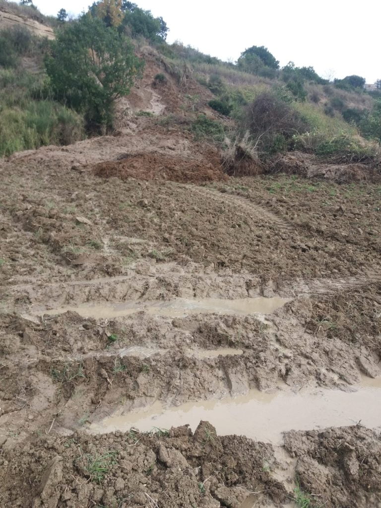 POMARICO TORMENTATA DALLE FRANE - NUOVO MOVIMENTO IN ZONA COLLE DI SISTO
