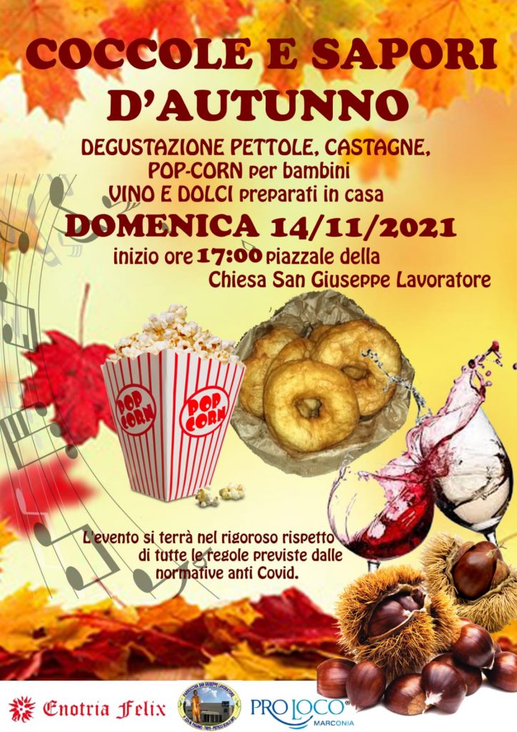 PISTICCI SCALO: domenica 14 Novembre "Coccole e Sapori d'Autunno" alla Parrocchia S. Giuseppe Lavoratore
