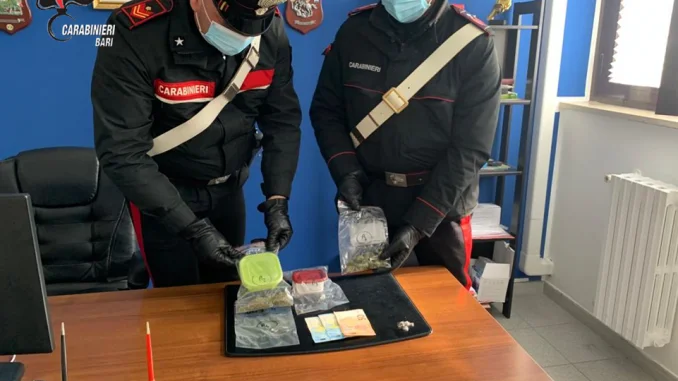 Modugno arresto droga e resistenza