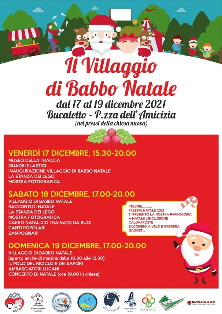 A Bucaletto (Pz) un Natale ricco di eventi con “Il Villaggio di Babbo Natale