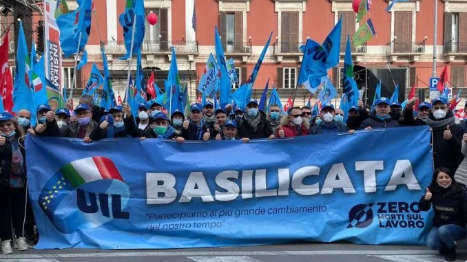 la presenza uil lucana a Bari