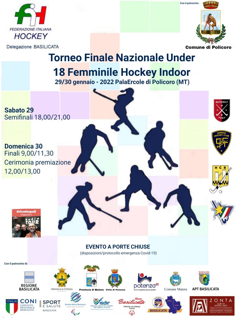 TORNEO FINALE NAZIONALE UNDER 18 FEMMINILE HOCKEY INDOOR