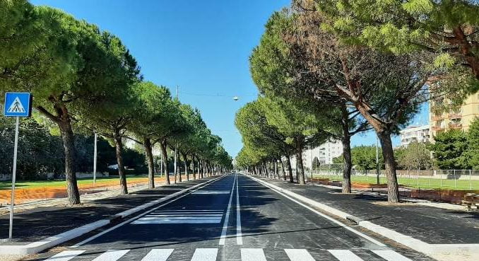 23-02-22 riaperte oggi al traffico le due corsie centrali di via Caldarola
