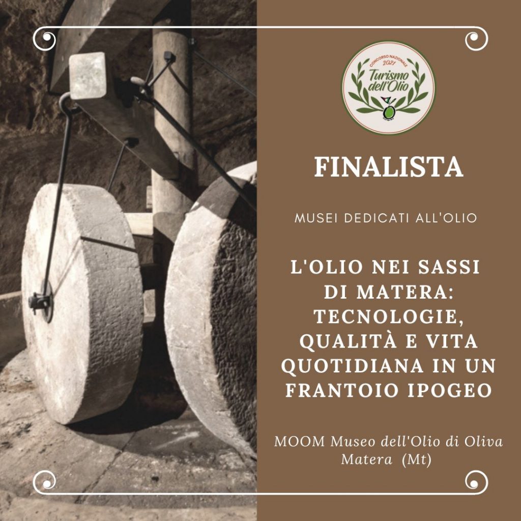 matera tra le finaliste nel concorso nazionale turismo dell'olio.