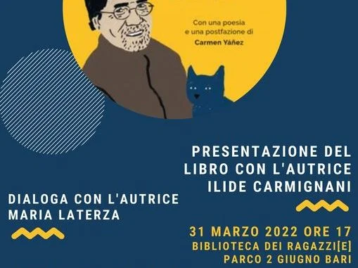 30-03-22 alla Biblioteca dei ragazzi-e la presentazione del libro di Carmignani su Luis Sepulveda_locandina