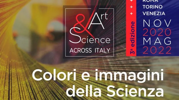 30-03-22 domani alla città metropolitana la tappa barese della mostra Art & science across Italy dell'INFN_locandina