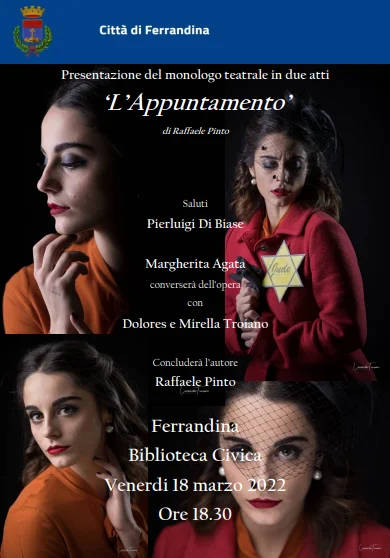 Presentazione a Ferrandina del testo teatrale ‘L’Appuntamento’ di Raffaele Pinto.