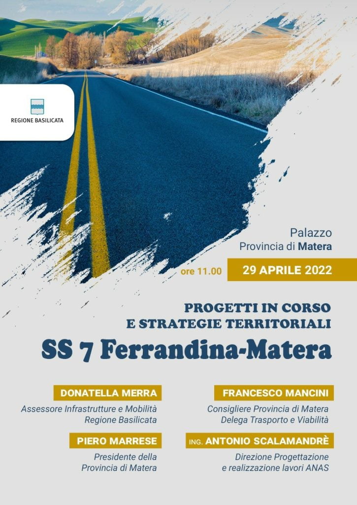 matera - ferrandina a 4 corsie. venerdi 29 aprile incontro in provincia 1 img 20220428 wa0001 1 radiolaser news matera potenza puglia basilicata