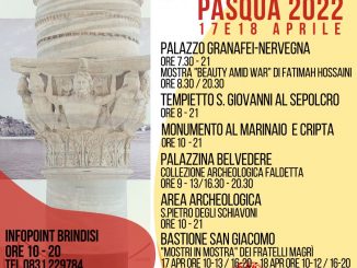 i beni culturali del comune di brindisi e quelli gestiti in condivisione con altri enti saranno fruibili nei giorni di pasqua e pasquetta (17 e 18 aprile 2022) con i seguenti orari: 38 locandina pasqua 2022 radiolaser news matera potenza puglia basilicata