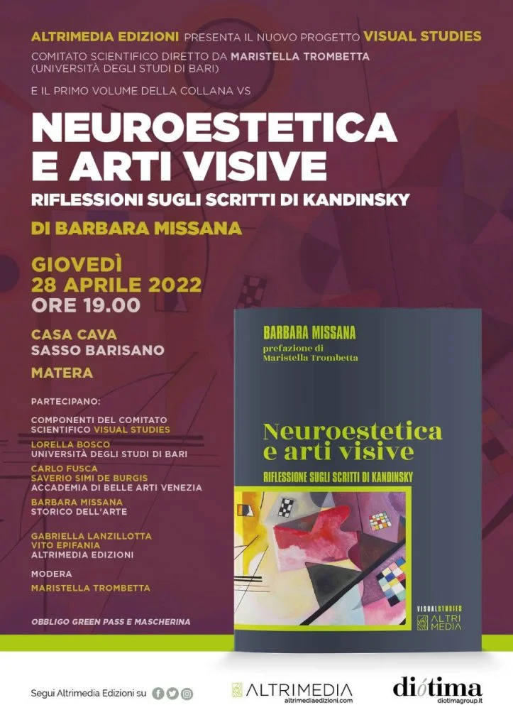 "NEUROESTETICA E ARTI VISIVE. RIFLESSIONE SUGLI SCRITTI DI KANDINSKY" DI BARBARA MISSANA INAUGURA "VISUAL STUDIES"