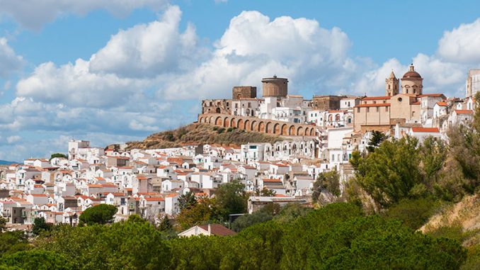 A,View,Of,The,Village,Of,Pisticci,,Italy.,Pisticci,Is