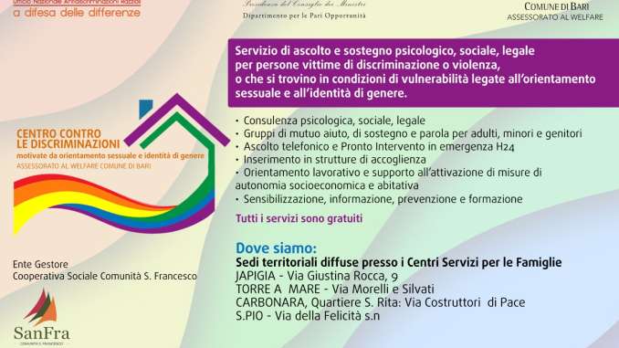 16-05-22 Giornata internazionale contro l’omofobia_sportelli Centro contro le discriminazioni