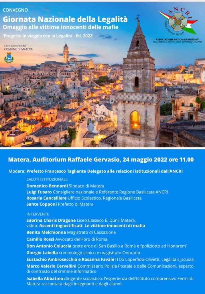 Omaggio alle vittime innocenti delle mafie