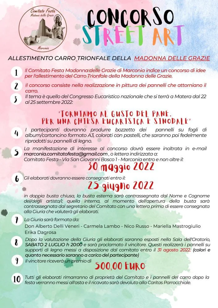 Marconia: 1° Concorso Street Art