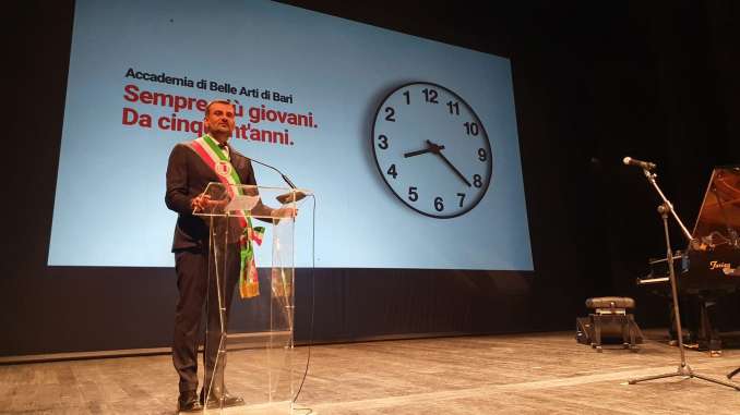 17-06-22 stamattina il sindaco Decaro all’evento per i 50 anni dell'Accademia di Belle arti di Bari