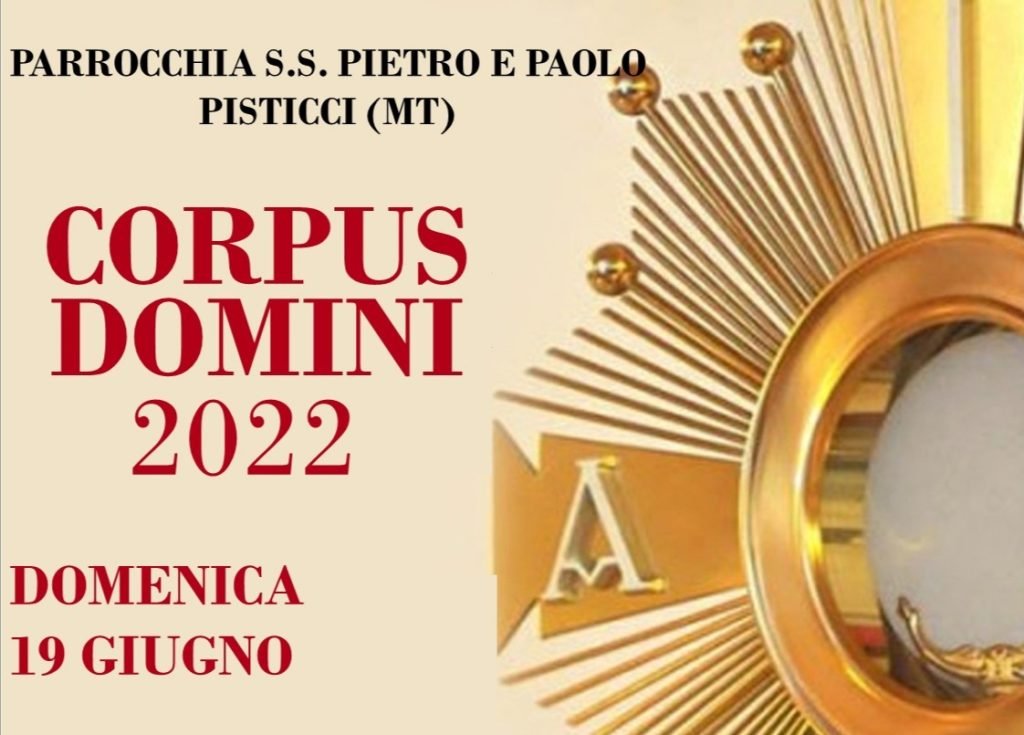 domenica 19 giugno torna la festa del corpus domini dopo 2 anni di covid 1 img 20220618 135353 radio laser news matera potenza puglia basilicata