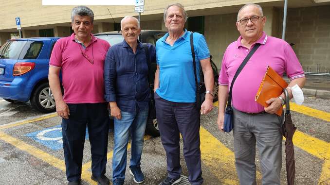 nella foto Pasquale D'Ercole,Franco Lucidi, Angelo Festa e Vito Lorusso