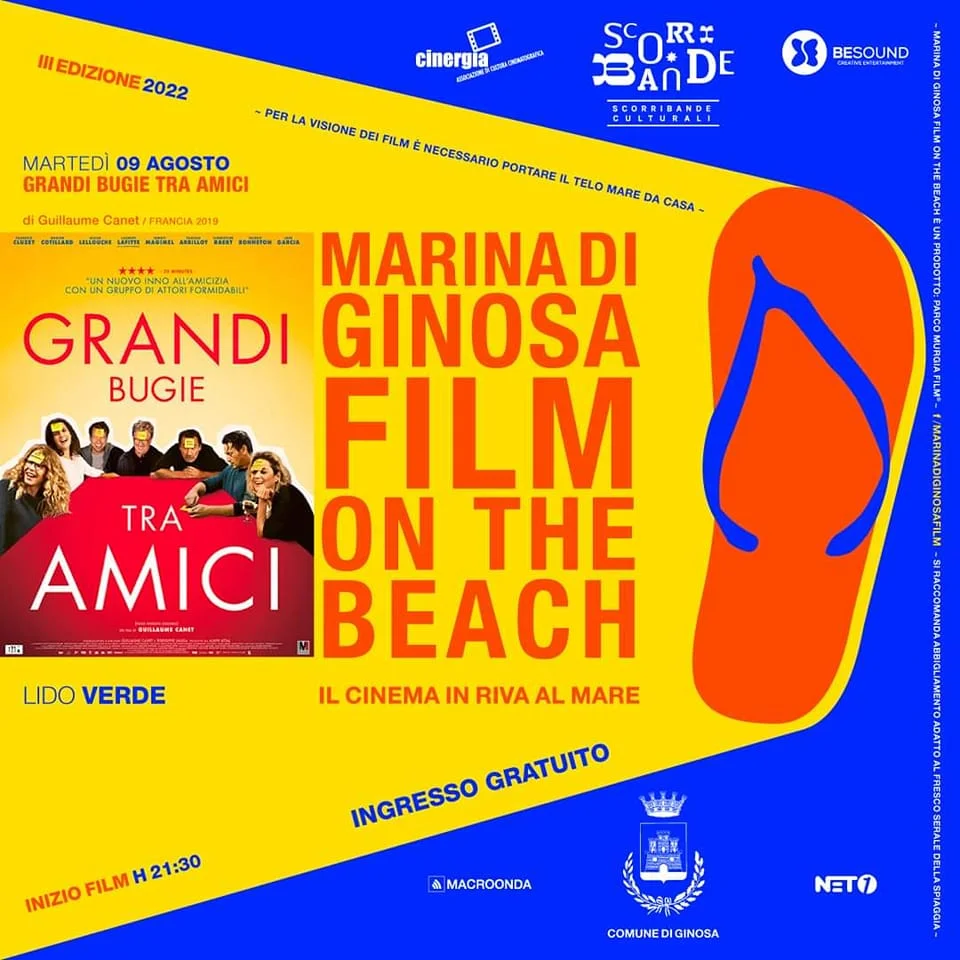 CONTINUA LA RASSEGNA “FILM ON THE BEACH’’ A MARINA DI GINOSA