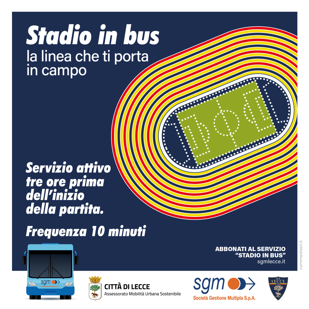 Partono gli abbonamenti per il servizio “Stadio in bus”: 20 euro per tutta la stagione