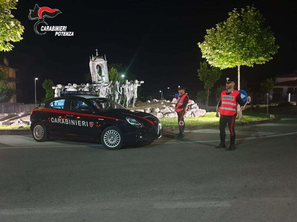 Compagnia Carabinieri di Viggiano (PZ): Controlli a tappeto in Val d’agri nel week-end. Un arresto e due denunce.