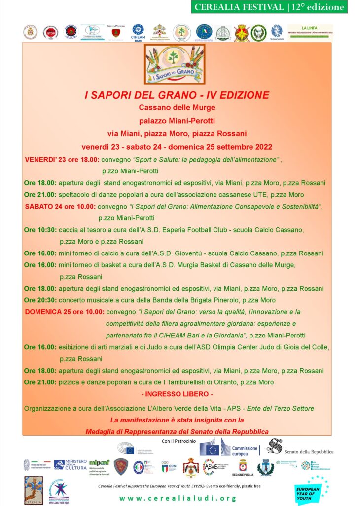 "i sapori del grano – iv edizione” de “l’albero verde della vita”.